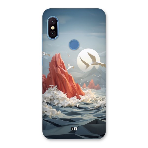 Three Dimension Sea Back Case for Redmi Note 6 Pro