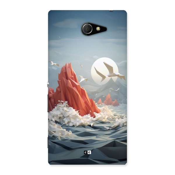 Three Dimension Sea Back Case for Xperia M2