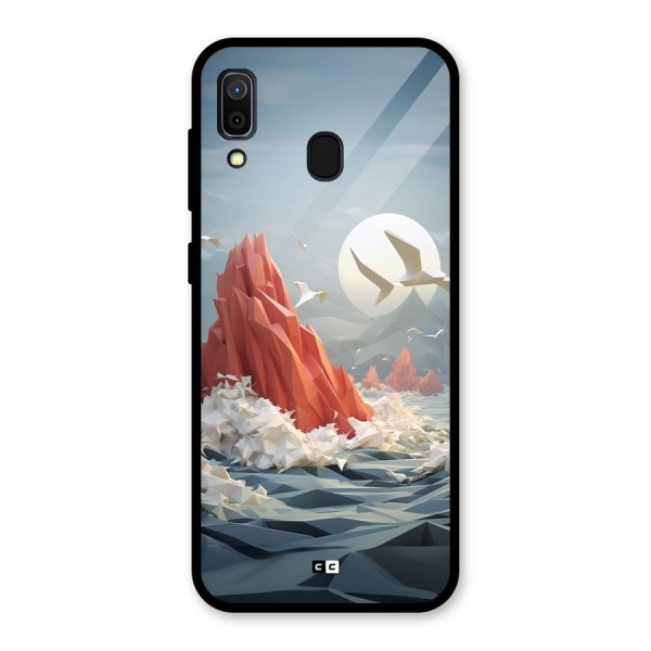 Three Dimension Sea Glass Back Case for Galaxy A30