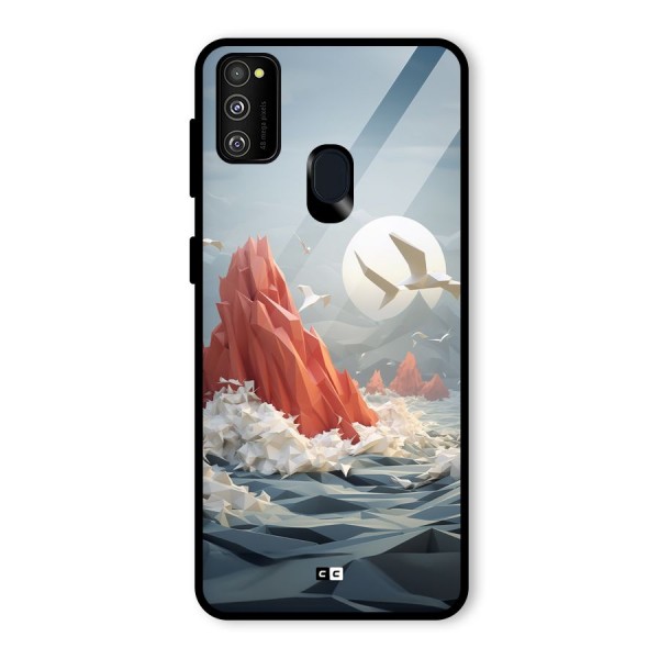 Three Dimension Sea Glass Back Case for Galaxy M21