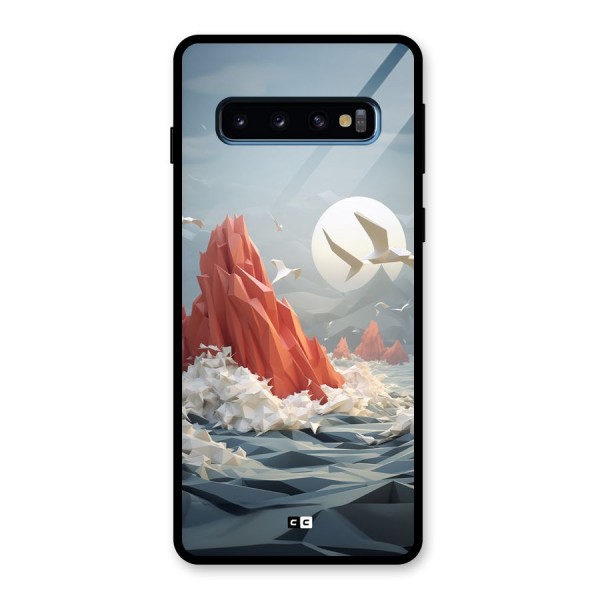 Three Dimension Sea Glass Back Case for Galaxy S10