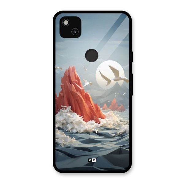 Three Dimension Sea Glass Back Case for Google Pixel 4a