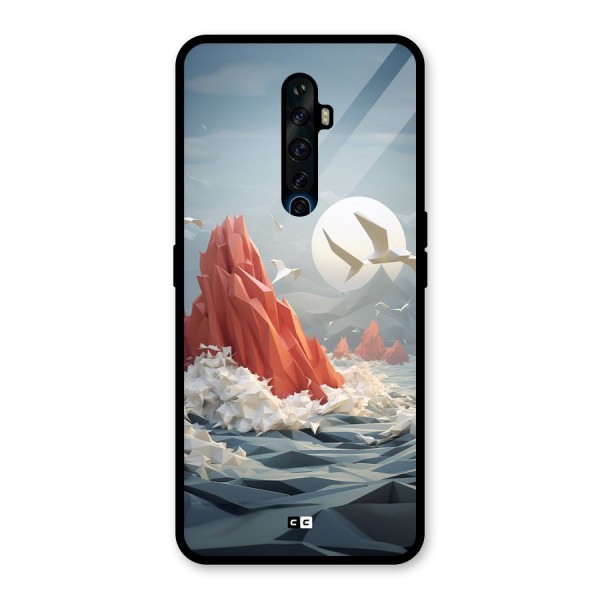 Three Dimension Sea Glass Back Case for Oppo Reno2 F