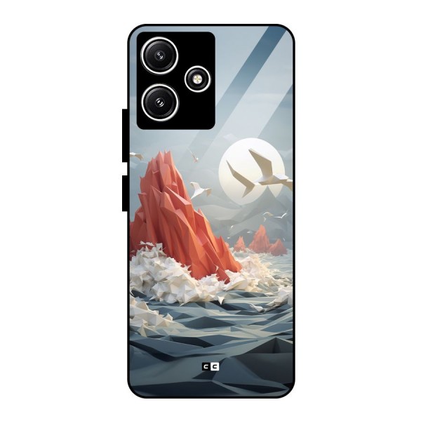 Three Dimension Sea Glass Back Case for Poco M6 Pro