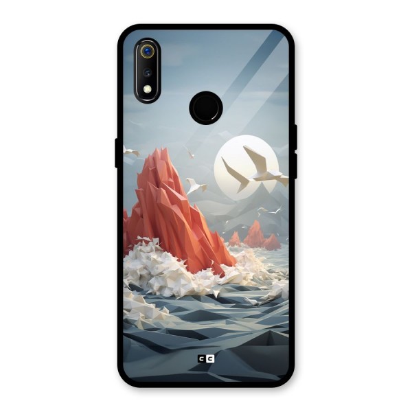 Three Dimension Sea Glass Back Case for Realme 3