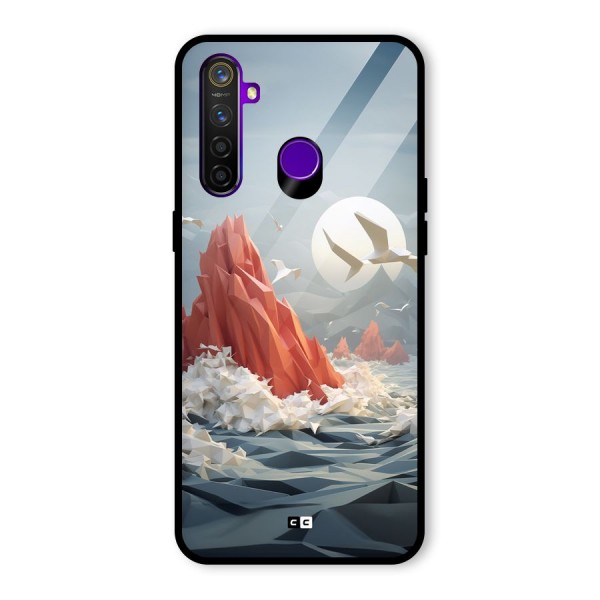 Three Dimension Sea Glass Back Case for Realme 5 Pro