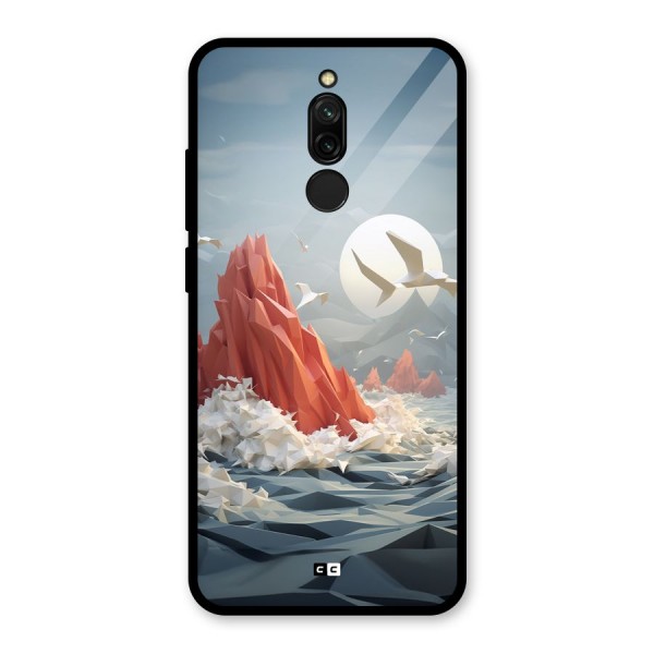 Three Dimension Sea Glass Back Case for Redmi 8