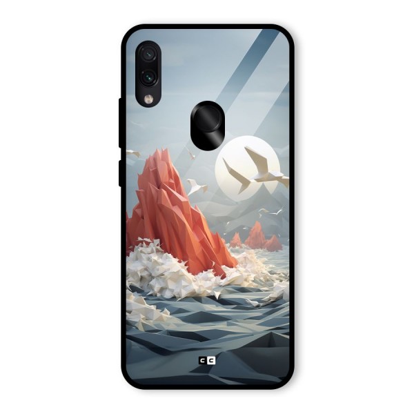 Three Dimension Sea Glass Back Case for Redmi Note 7