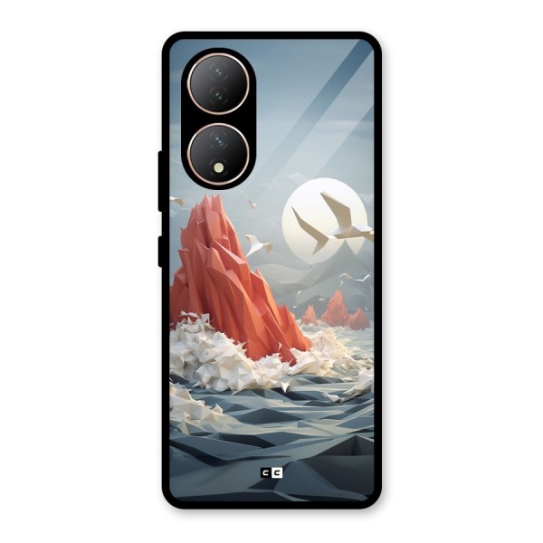 Three Dimension Sea Glass Back Case for Vivo T2