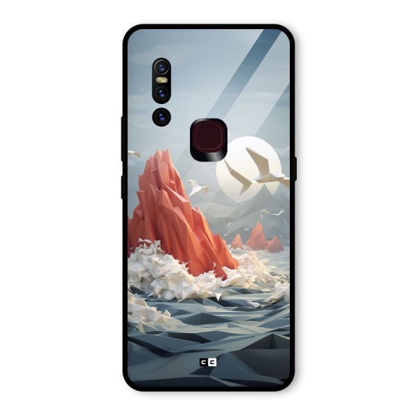 Three Dimension Sea Glass Back Case for Vivo V15