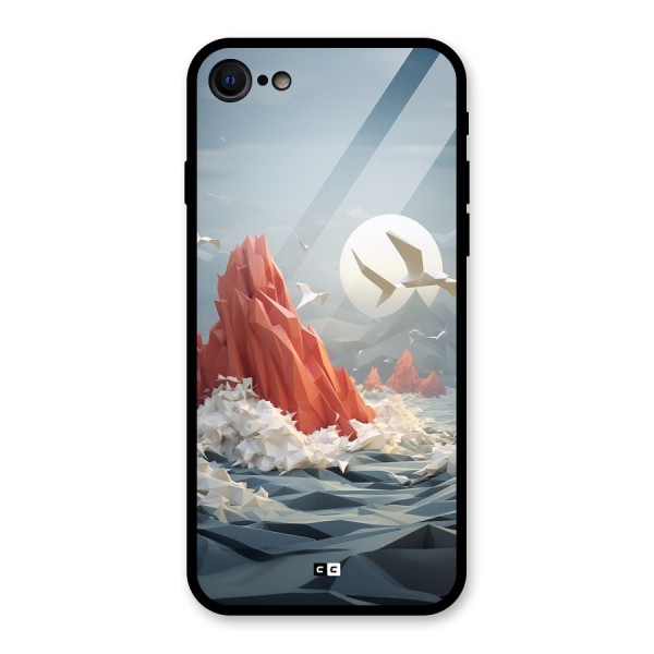 Three Dimension Sea Glass Back Case for iPhone 8