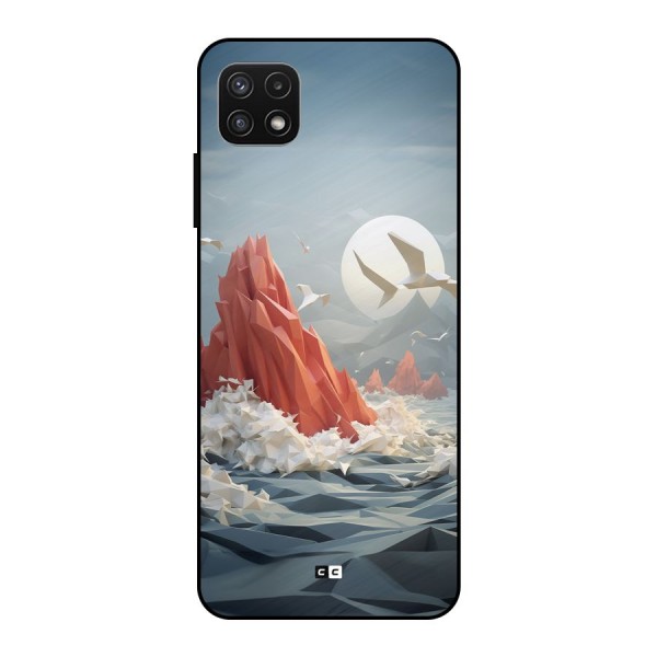 Three Dimension Sea Metal Back Case for Galaxy A22 5G