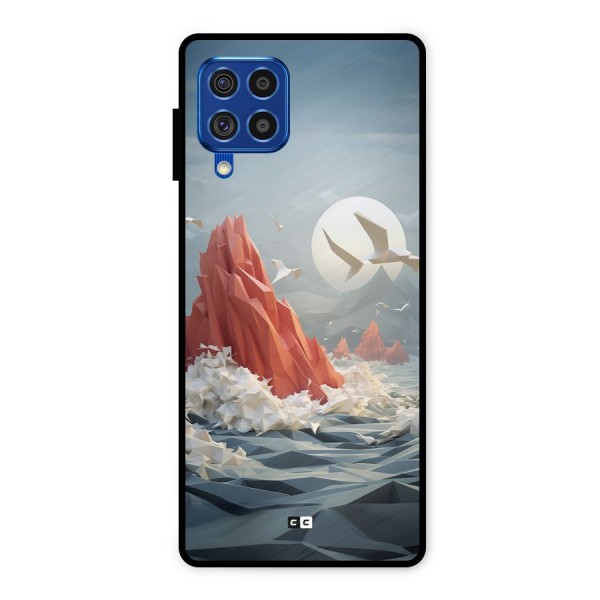 Three Dimension Sea Metal Back Case for Galaxy F62