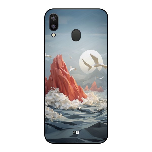 Three Dimension Sea Metal Back Case for Galaxy M20