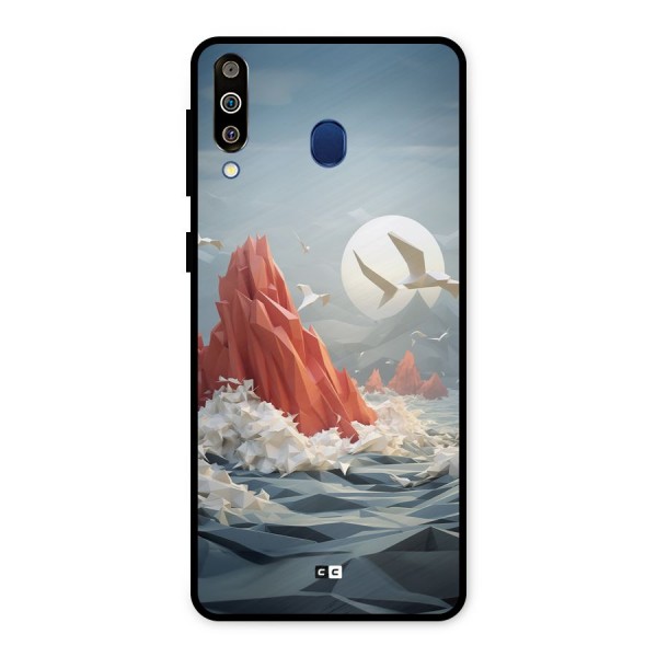 Three Dimension Sea Metal Back Case for Galaxy M30