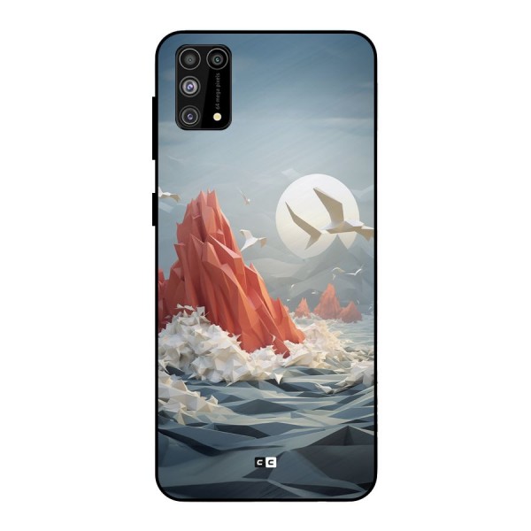 Three Dimension Sea Metal Back Case for Galaxy M31