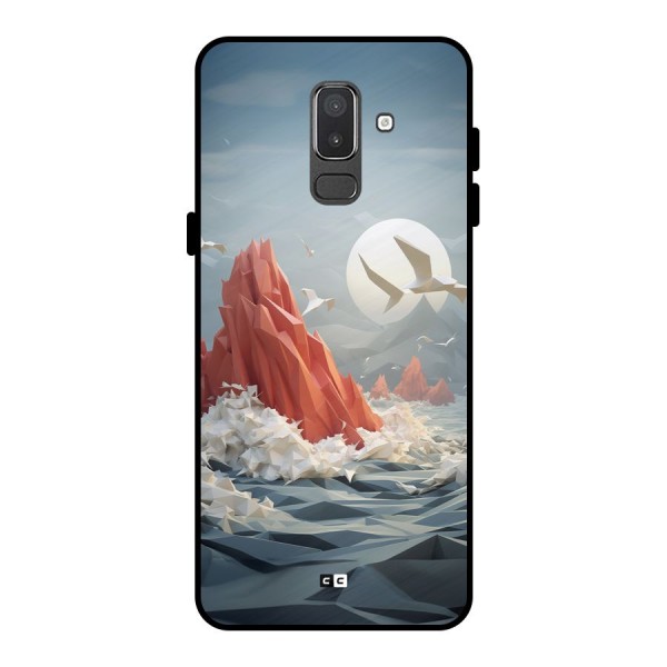 Three Dimension Sea Metal Back Case for Galaxy On8 (2018)