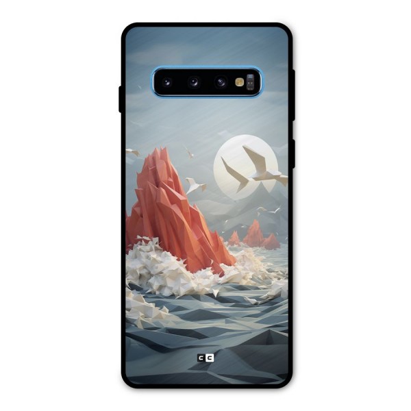 Three Dimension Sea Metal Back Case for Galaxy S10