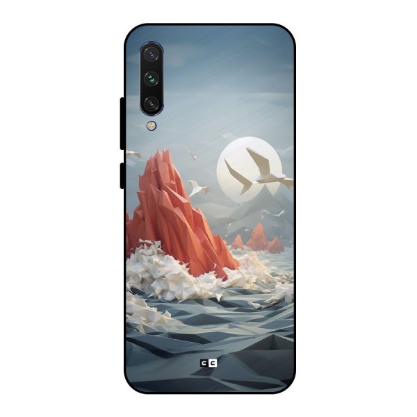 Three Dimension Sea Metal Back Case for Mi A3