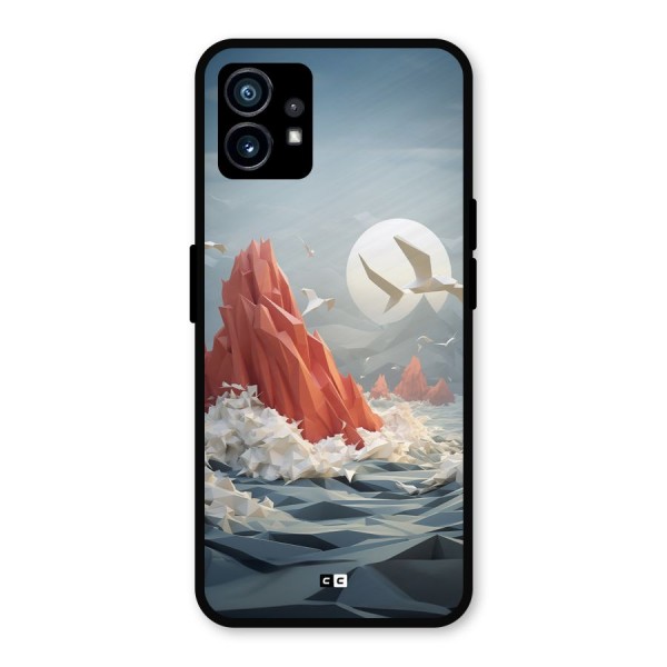 Three Dimension Sea Metal Back Case for Nothing Phone 1