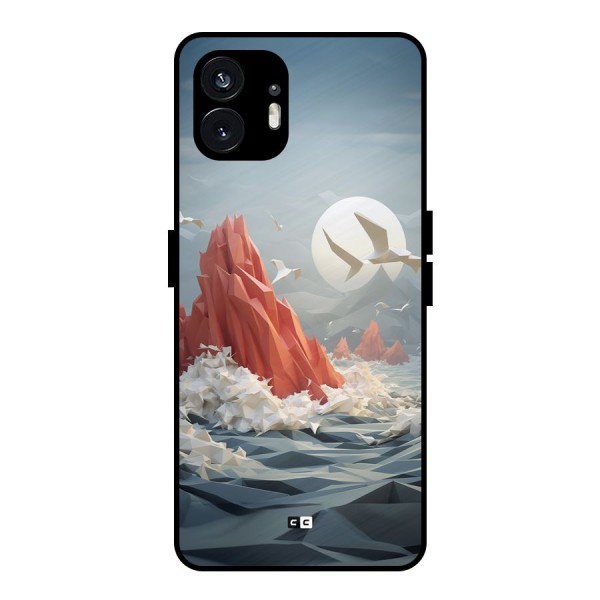 Three Dimension Sea Metal Back Case for Nothing Phone 2