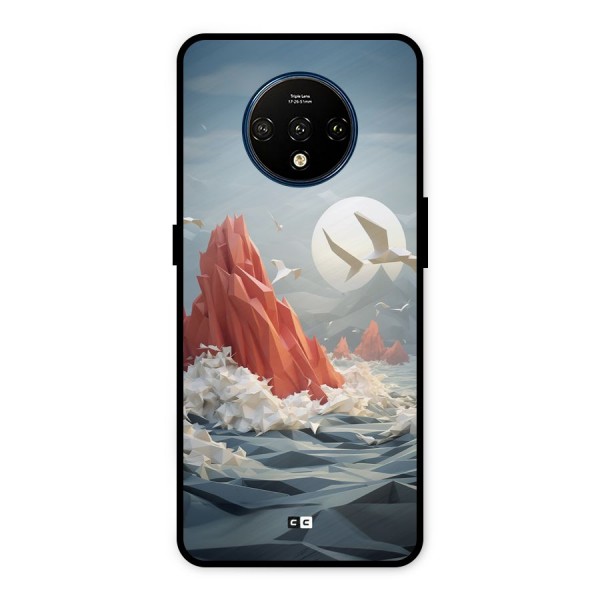 Three Dimension Sea Metal Back Case for OnePlus 7T