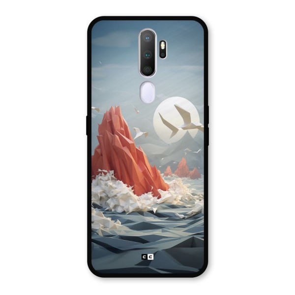 Three Dimension Sea Metal Back Case for Oppo A9 (2020)