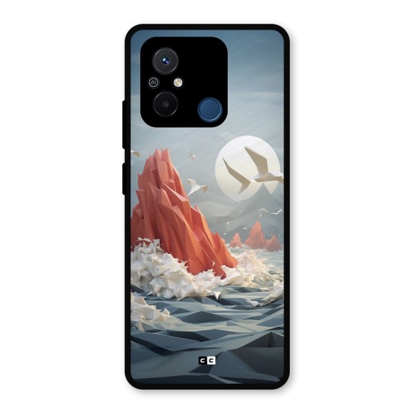 Three Dimension Sea Metal Back Case for Poco C55