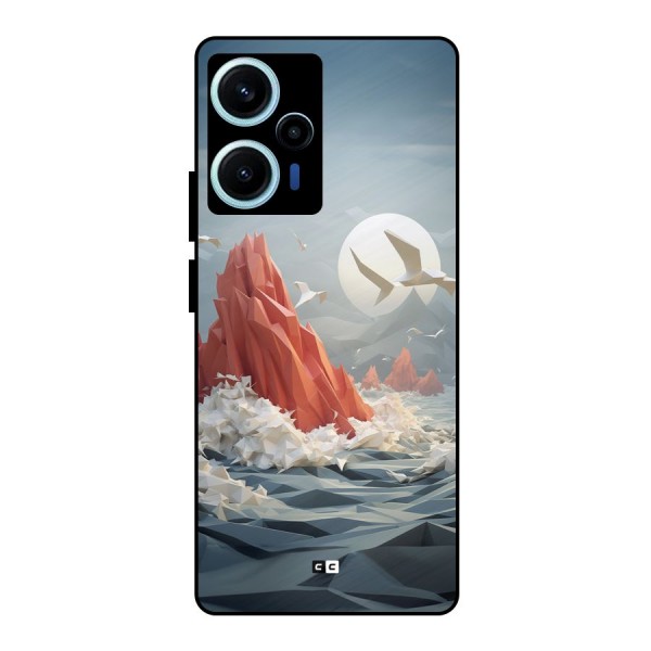 Three Dimension Sea Metal Back Case for Poco F5