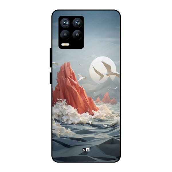 Three Dimension Sea Metal Back Case for Realme 8