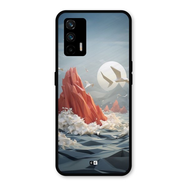 Three Dimension Sea Metal Back Case for Realme X7 Max