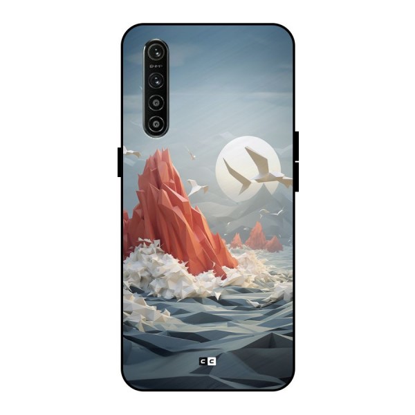 Three Dimension Sea Metal Back Case for Realme XT