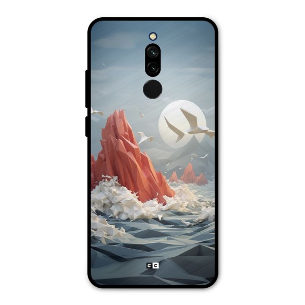 Three Dimension Sea Metal Back Case for Redmi 8