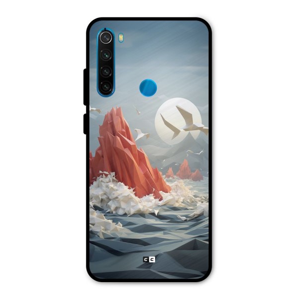 Three Dimension Sea Metal Back Case for Redmi Note 8