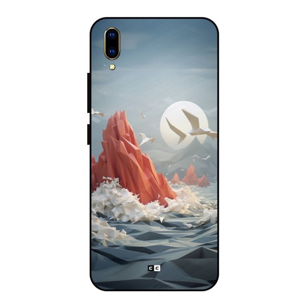 Three Dimension Sea Metal Back Case for Vivo V11 Pro