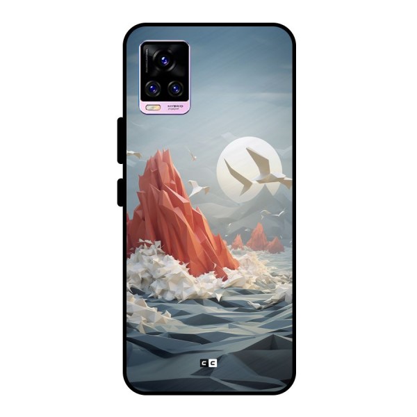 Three Dimension Sea Metal Back Case for Vivo V20 Pro