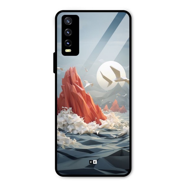 Three Dimension Sea Metal Back Case for Vivo Y20 2021