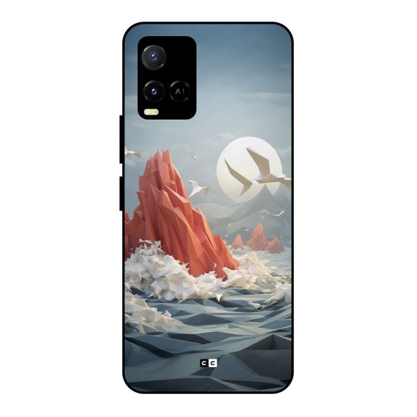 Three Dimension Sea Metal Back Case for Vivo Y21