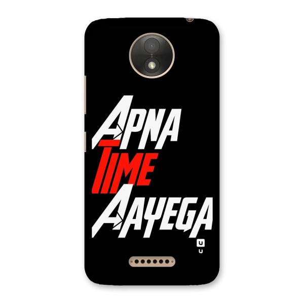 Time Aayega Back Case for Moto C Plus