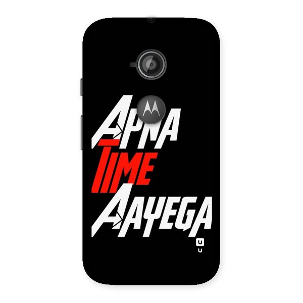 Time Aayega Back Case for Moto E 2nd Gen