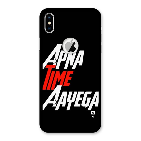 Time Aayega Back Case for iPhone XS Logo Cut