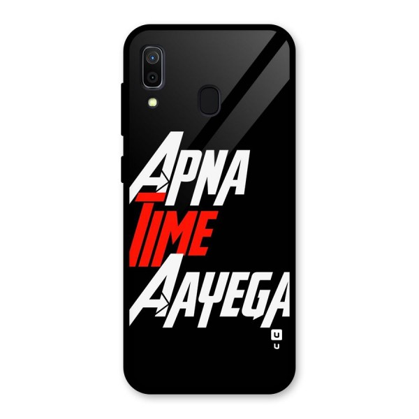 Time Aayega Glass Back Case for Galaxy A30