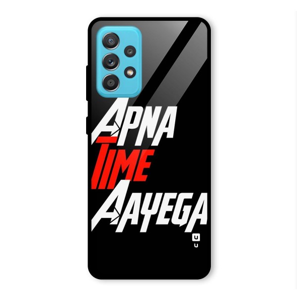 Time Aayega Glass Back Case for Galaxy A52s 5G