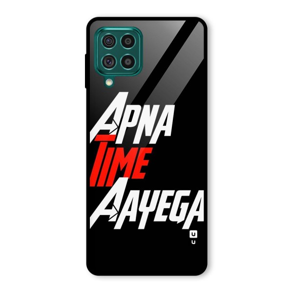 Time Aayega Glass Back Case for Galaxy F62