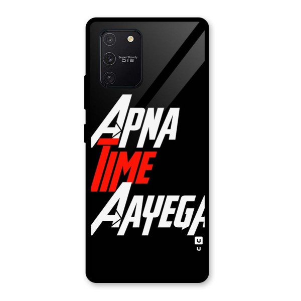 Time Aayega Glass Back Case for Galaxy S10 Lite