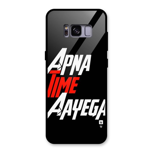 Time Aayega Glass Back Case for Galaxy S8