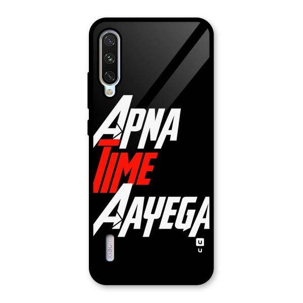 Time Aayega Glass Back Case for Mi A3