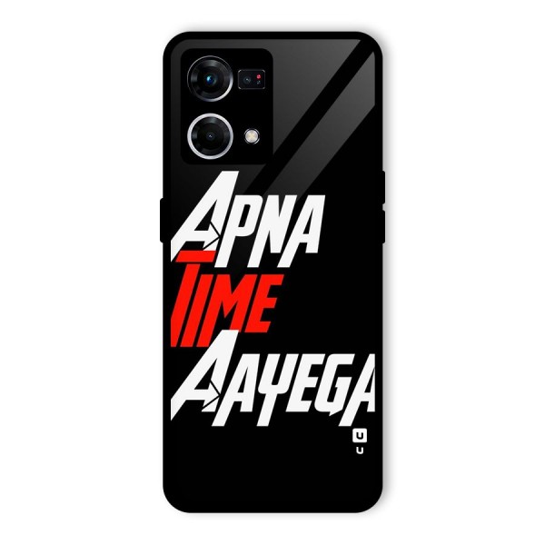 Time Aayega Glass Back Case for Oppo F21 Pro 4G