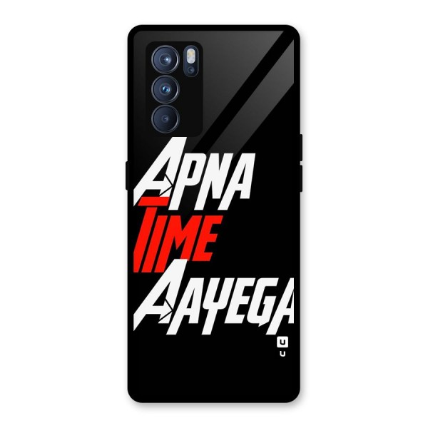 Time Aayega Glass Back Case for Oppo Reno6 Pro 5G