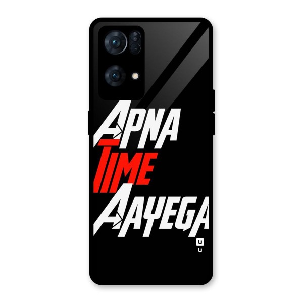 Time Aayega Glass Back Case for Oppo Reno7 Pro 5G